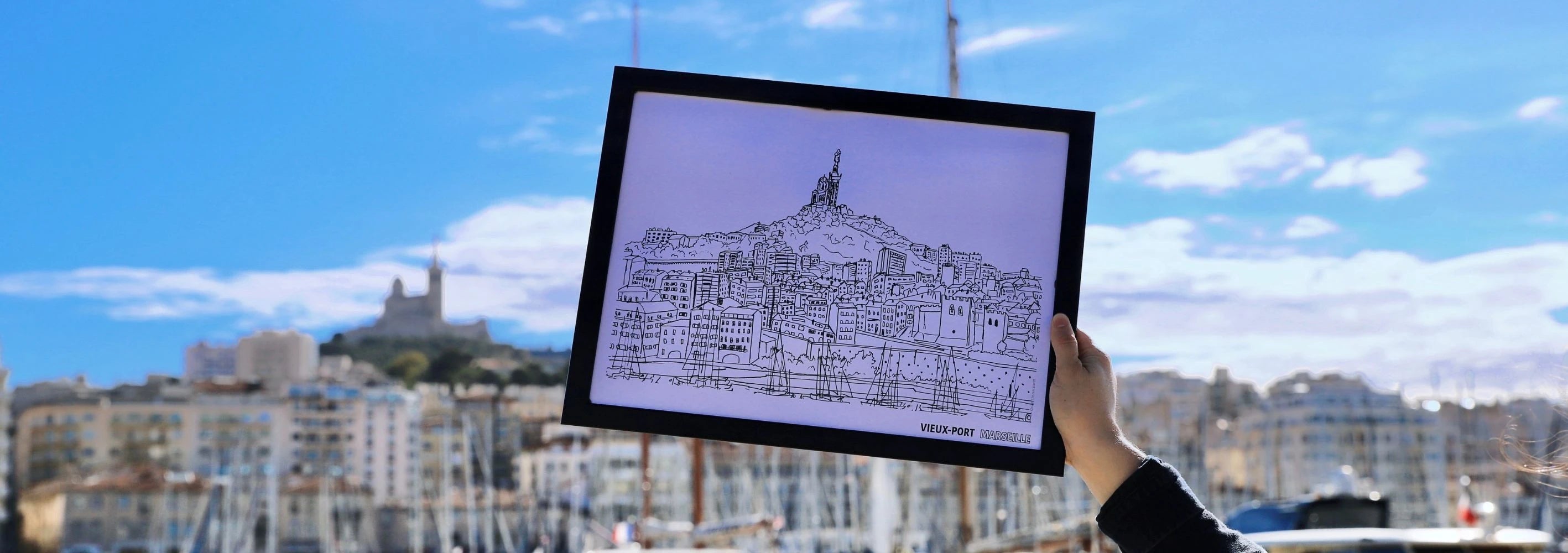 Affiche vieux port Marseille