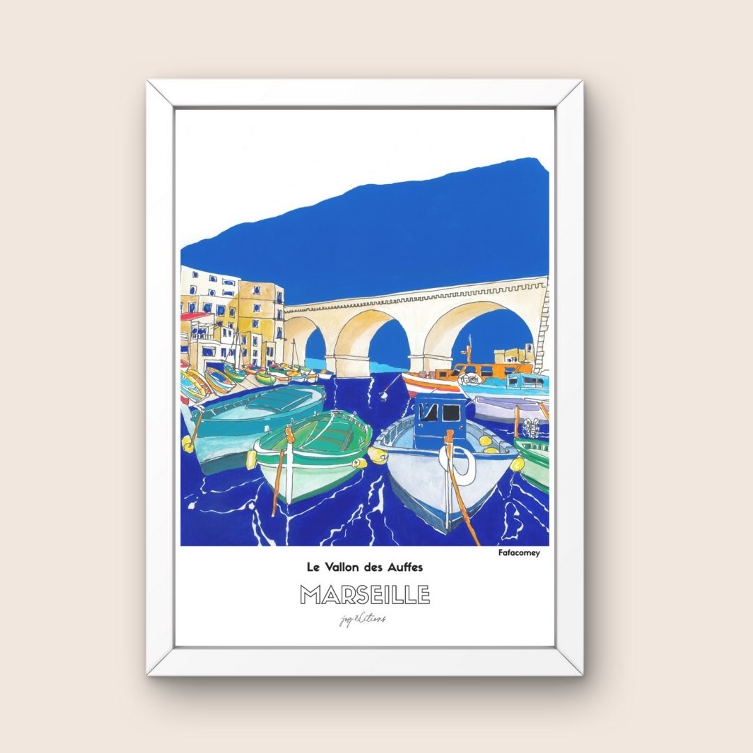 Affiche - Le Pont du Vallon des Auffes - FafaComey