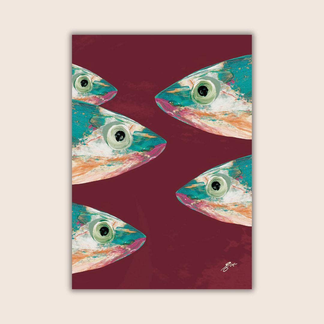 Affiche - 96k - Sardinha rosa