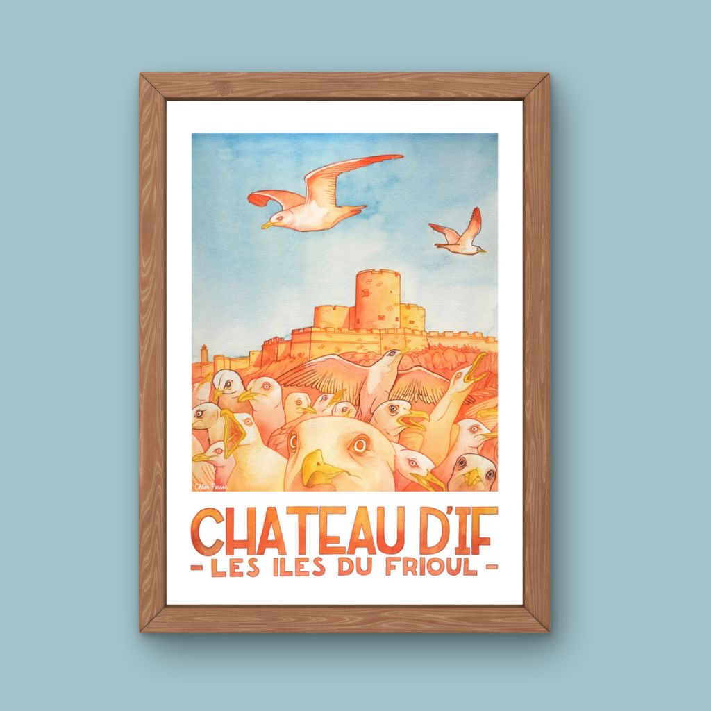 Affiche - Château d'If - Chloé Passot