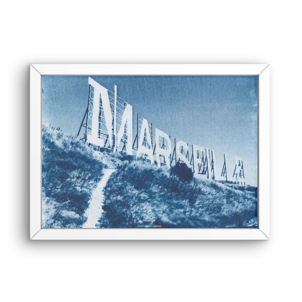 Affiche Marseile - Cyanotype - Rodrigo