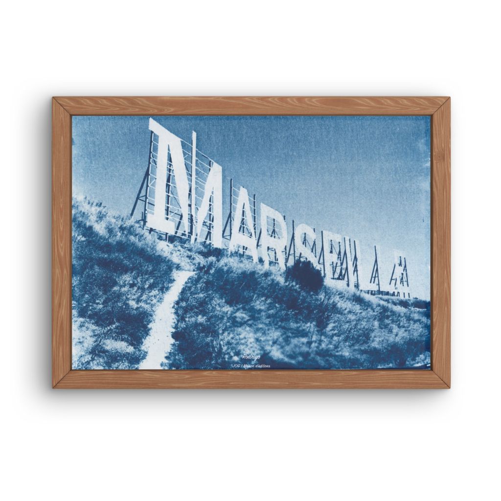 Affiche Marseile - Cyanotype - Rodrigo