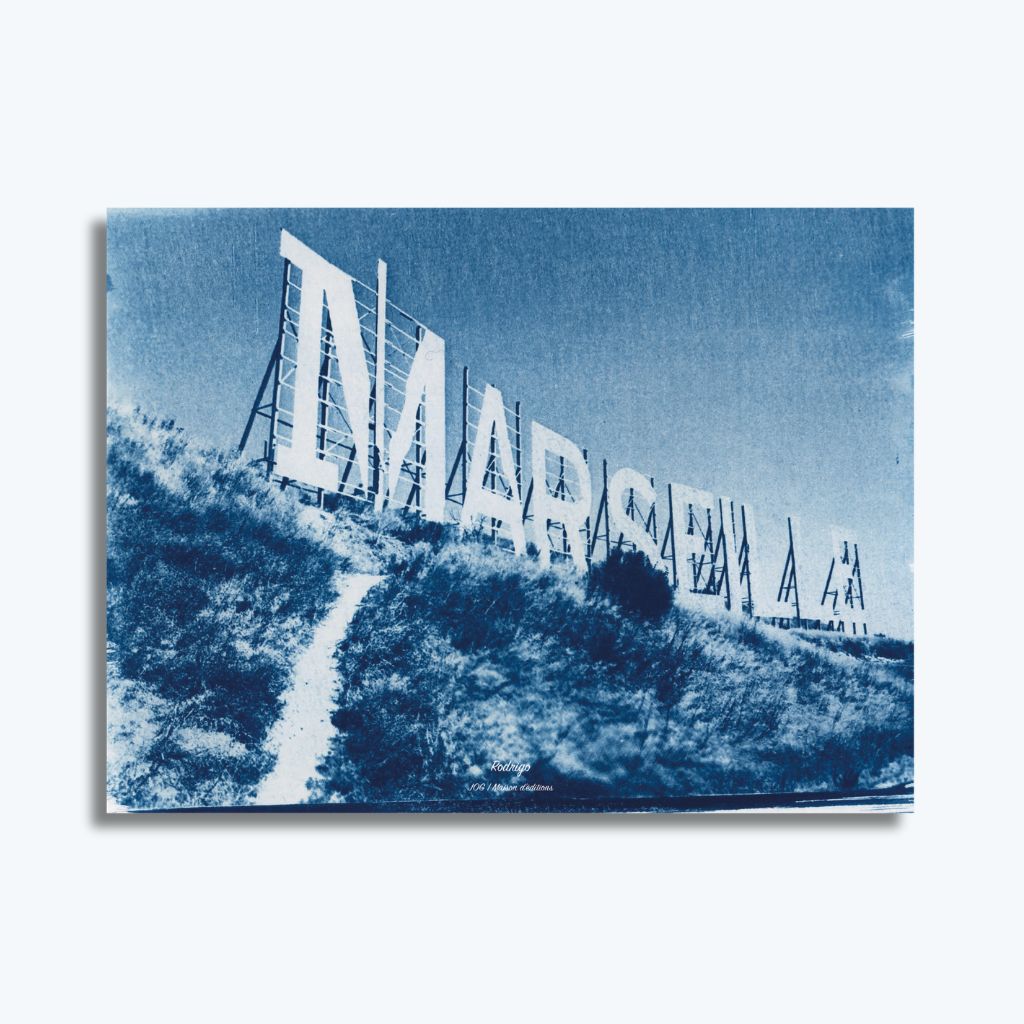 Affiche Marseile - Cyanotype - Rodrigo