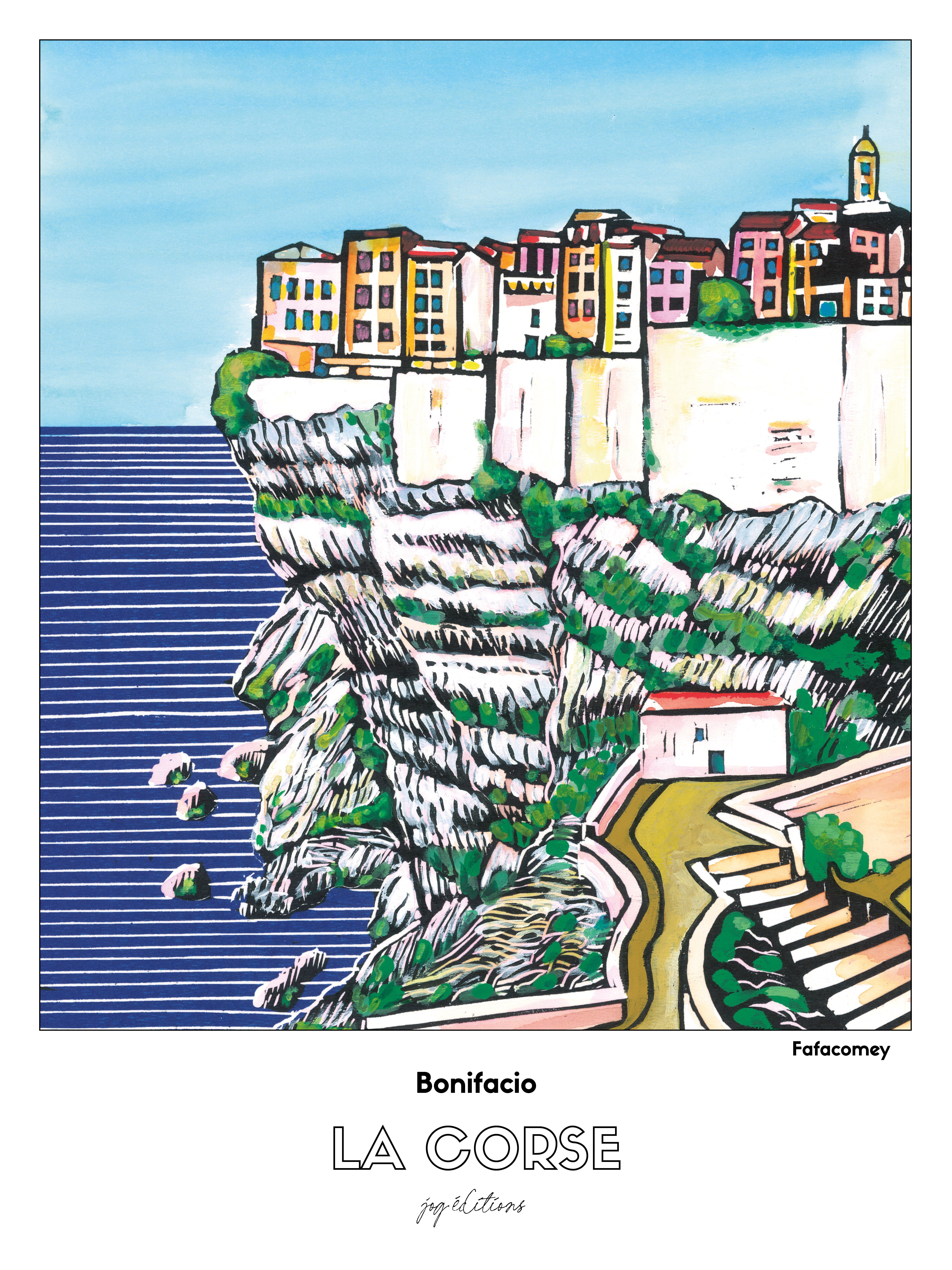 Affiche - Fafacomey - Corse - Bonifacio