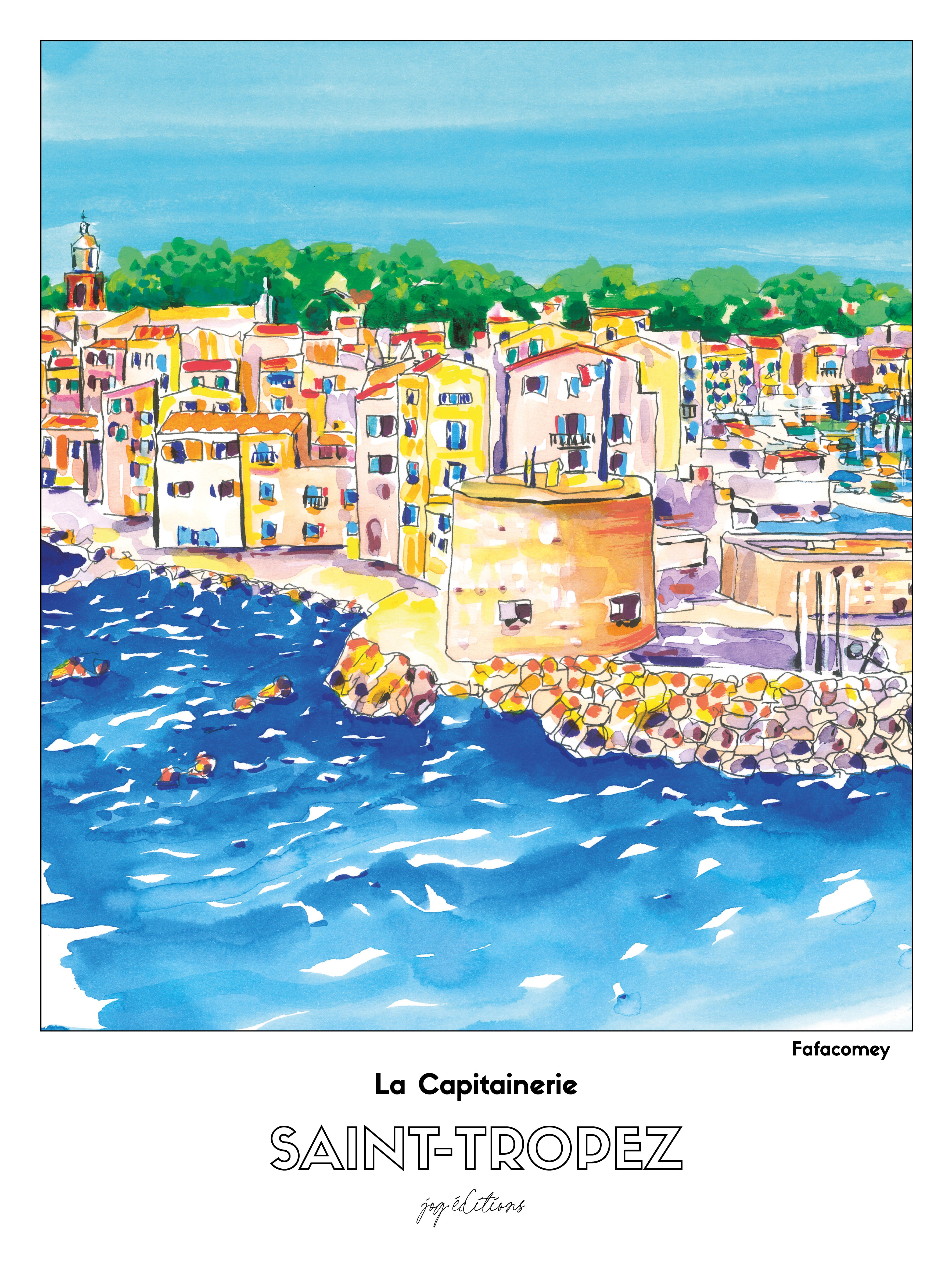 Affiche - Fafacomey - Saint Tropez Capitainerie