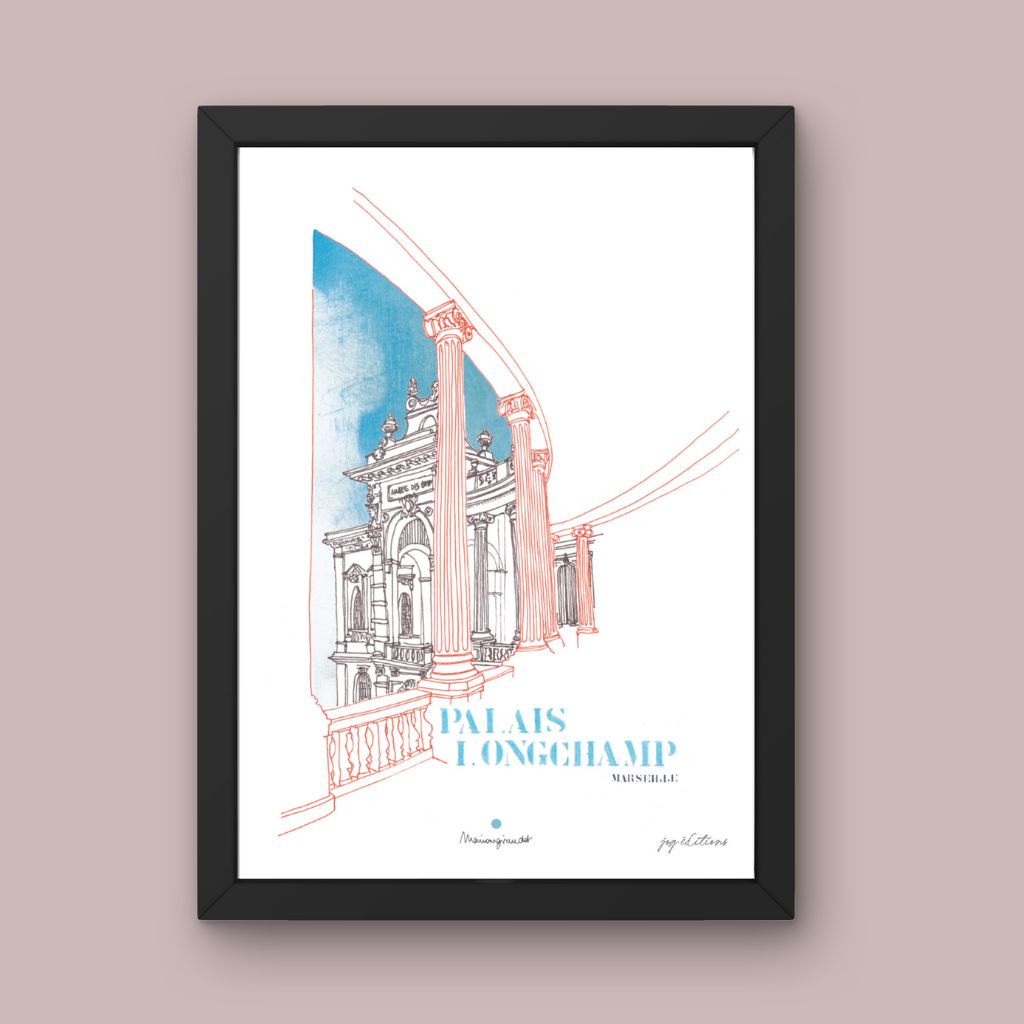 Affiche - Le Palais Longchamp - Marion Giraudot