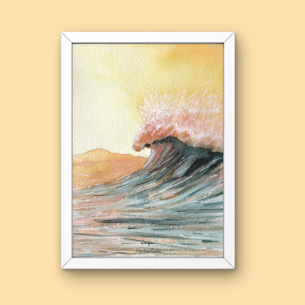 Affiche - Océan Sunset 2 - Watergame