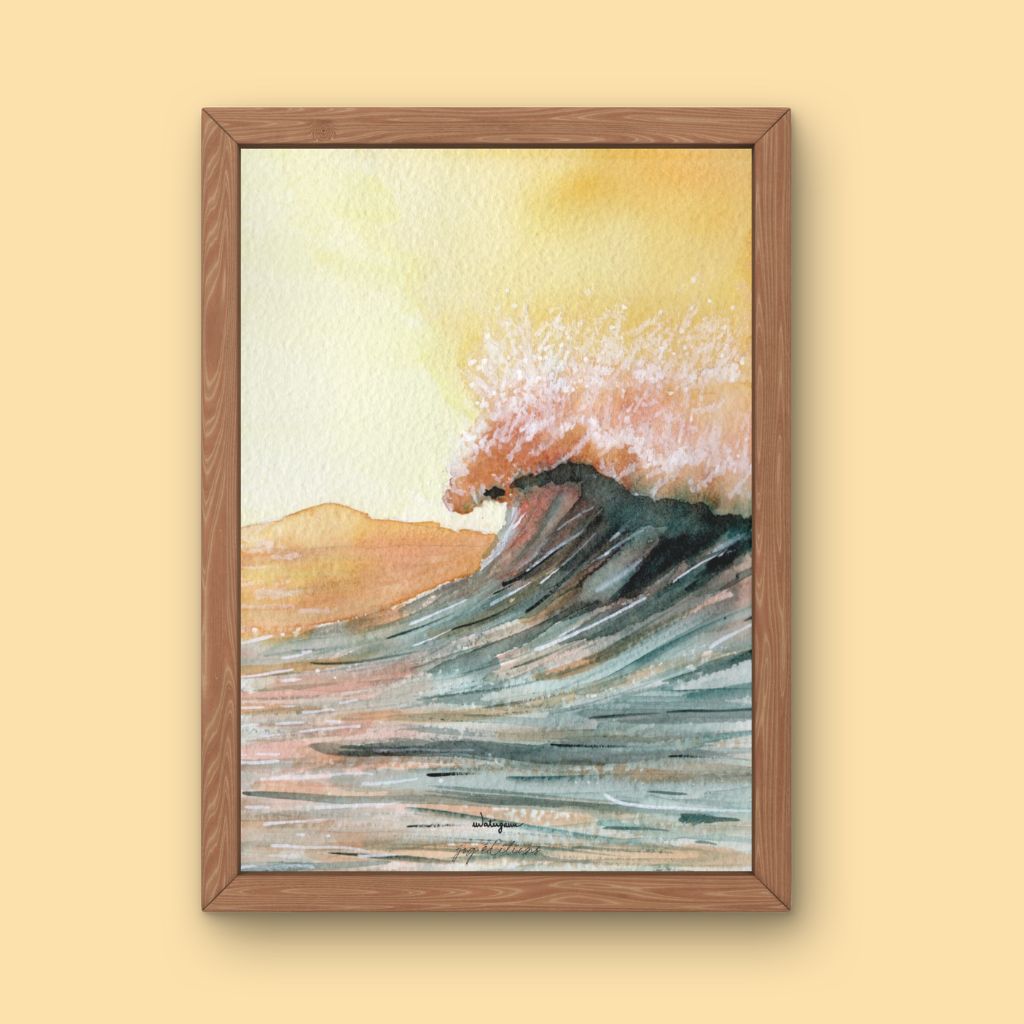 Affiche - Océan Sunset 2 - Watergame